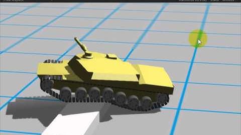 Tank caterpillar track using Unity 3D with PhysX