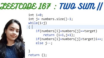 Leetcode 167. Two Sum II - Input Array Is Sorted | Leetcode Daily Challenge | Two pointers