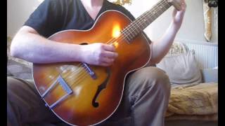 1950's Silvertone Archtop Acoustic Demo