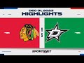 NHL Highlights | Blackhawks vs. Stars - December 31, 2023