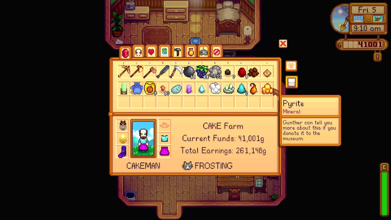 How to get Pyrite mineral Stardew Valley 1.4 YouTube