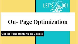 On Page Optimization | Starting your Website SEO Audit | Part 3