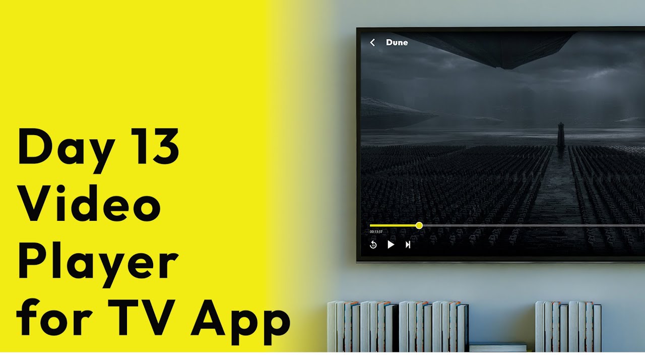 Day 13 of 50 Days Daily UI-Design Challenge | Creating Video Player for TV App | madebysunnypradhan