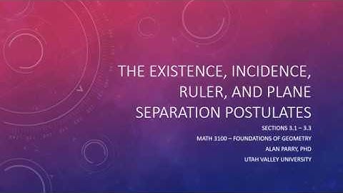 First Four Postulates of Neutral Geometry