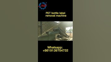 PET bottle label removal machine