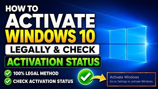 How to Activate Windows 10 Legally (Easy Method ) How to Activate Windows 10 Legally (Easy Method )