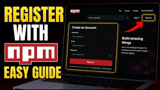 How to register with npm for managing mobile JavaScript dependencies - Full Guide