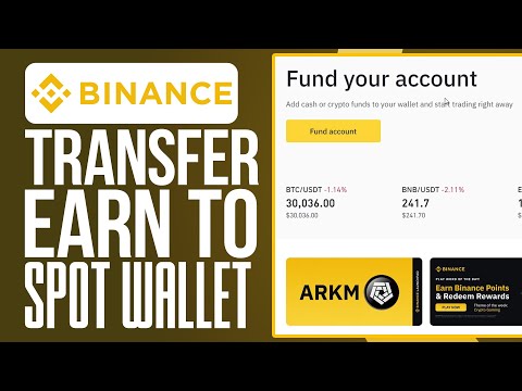   How To Transfer From Earn Wallet To Spot Wallet In Binance 2023 Updated