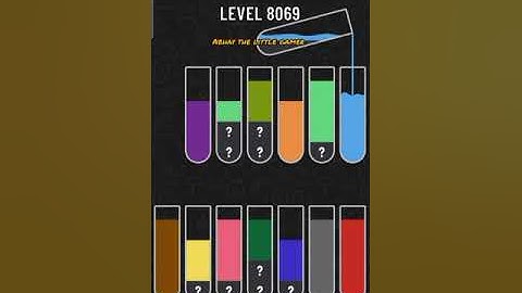 Water sort puzzle level 8069