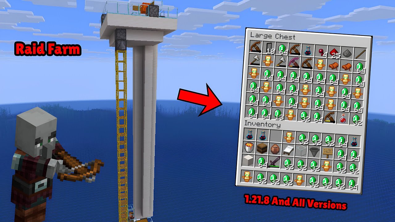 Raid Farm 1.21 Java Minecraft | How To make Mob Farm In Minecraft - YouTube