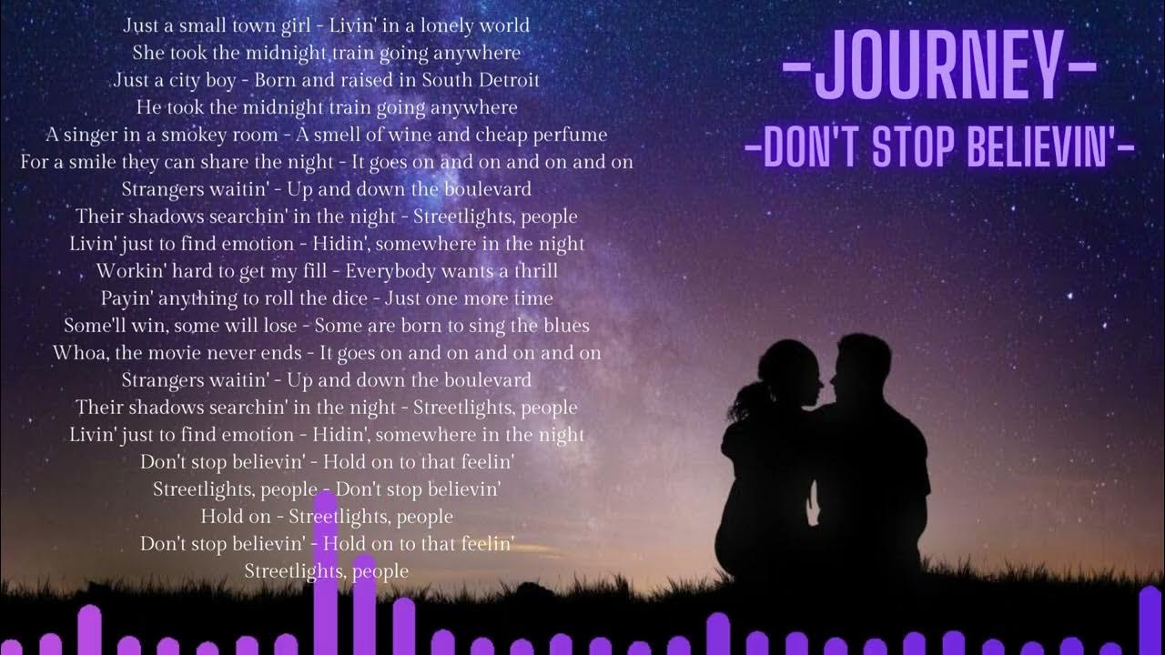 journey don t stop believing lyrics