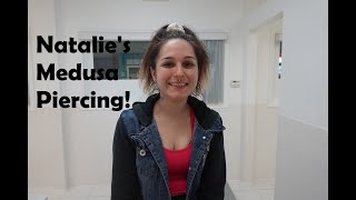 Natalie Gets a Medusa Piercing!