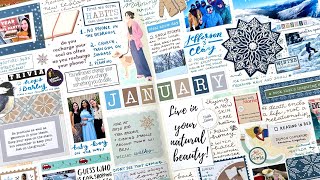 January Memories | Monthly Journal With Me #monthlyjournalingclub