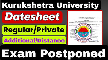 Kuk private datesheet, kuk distance datesheet, kuk university latest news today 9 may 2025