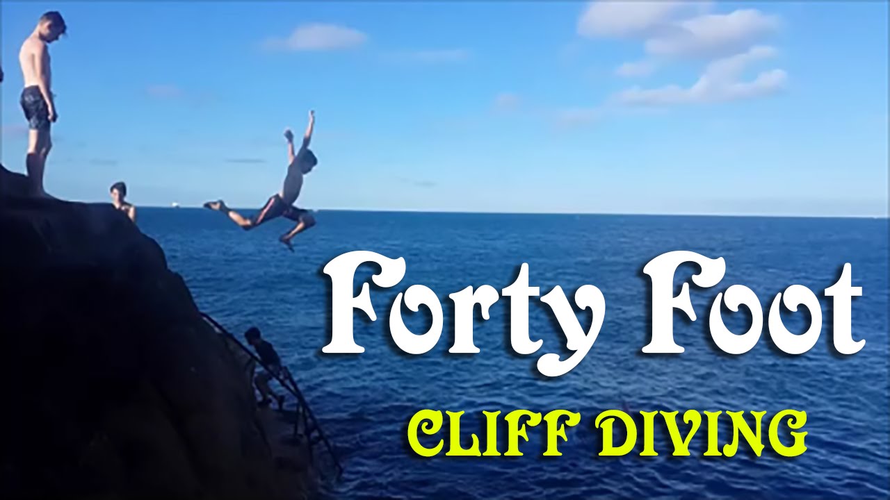 Forty Foot Cliff Diving Dún Laoghaire IRELAND YouTube