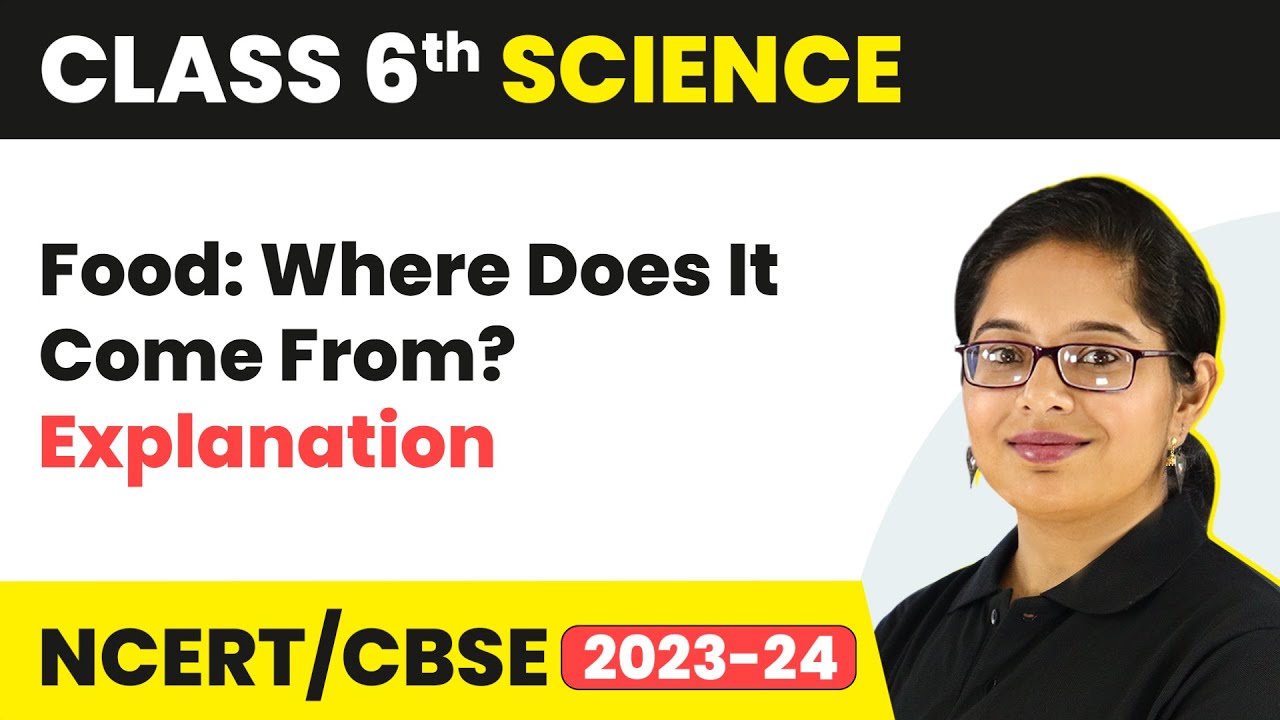 Class 6 Science Chapter 1 | Food:  Where Does It Come From? - Explanation