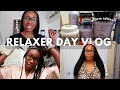 RELAXER DAY VLOG | Protein Wash Day, Relaxer Prep, Affirm Relaxer Routine, Flat Iron, Trim + MORE!