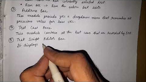 Selenium IDE Features