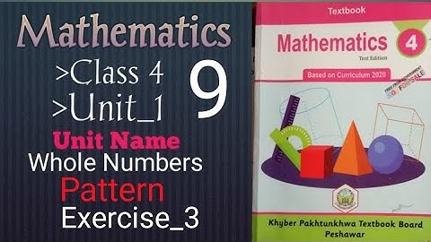 Mathematics class 4th, Pattern, Arithmetic Sequence, And Pattern rule.