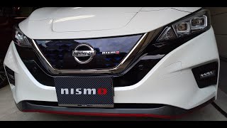 リーフニスモ　ドアモール代わりにニスモエンブレムステッカーを貼ってみた。