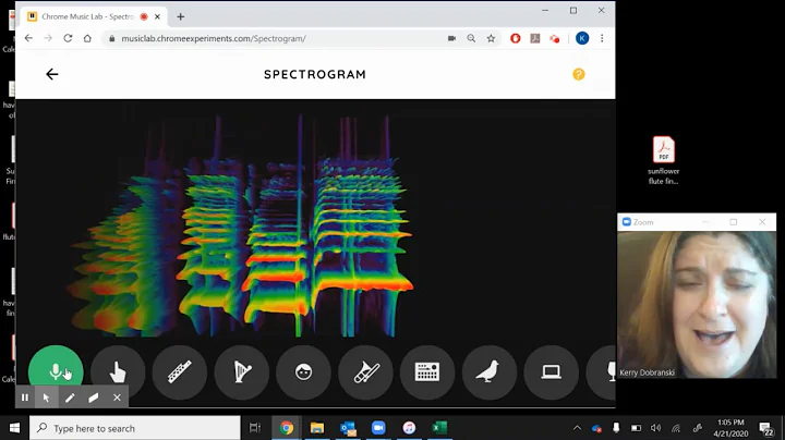 Spectrogram DEMO from the CHROME MUSIC LAB