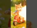 Kucing marah😱 mengeluarkan api dari tangannya, sambil naik motor vespa.