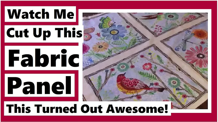 Watch Me Cut This Fabric Panel into 72 Awesome Squ...