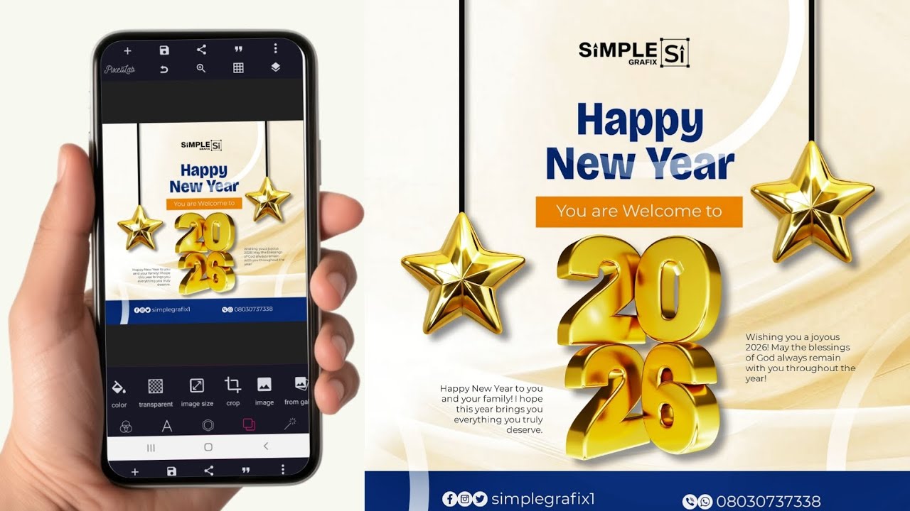 HOW TO MAKE NEW YEAR DESIGN 