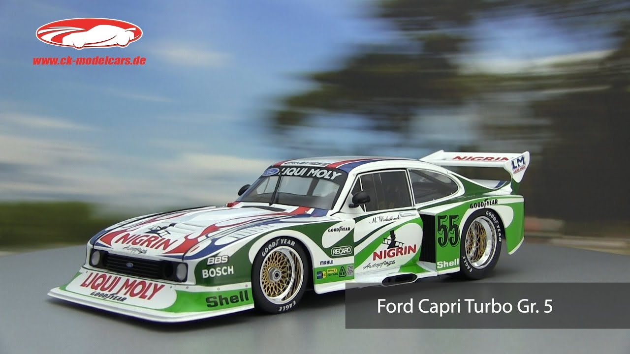 ミニカー FORD CAPRI RS TURBO NURBURGRING DRM 1981 ck-modelcars-video: Ford Capri Turbo Gr. 5 Nigrin #55 DRM