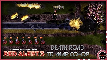 HDR - Red Alert 3 - Tech Wipes Out The Whole Map - Death Road Map - Uprising Reborn Mod 2022