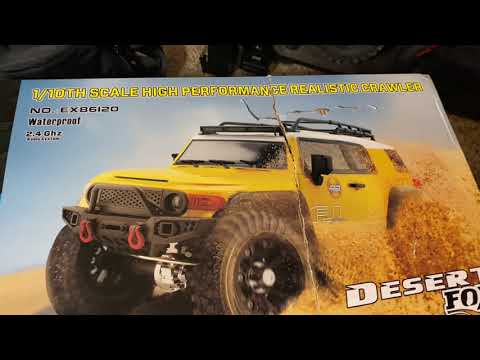 TOYOTA FJ Cruiser ラジコン 1/10スケール RC 1/10 Truck Body TOYOTA FJ CRUISER W/ LED *Finished* -BLUE