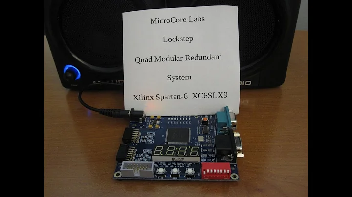 Lockstep Quad Modular Redundant System using MCL51 in Spartan-6