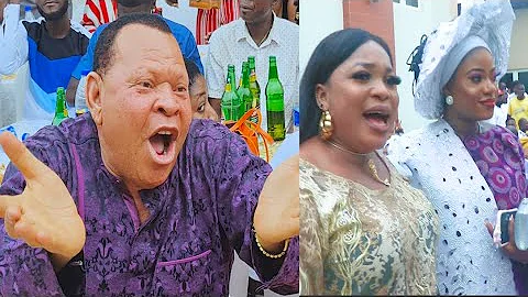 See What Yoruba Actor Elesho Did At Yomi Fabiyi's Naming, His Beautiful Wife Snaps With Kemi Afolabi