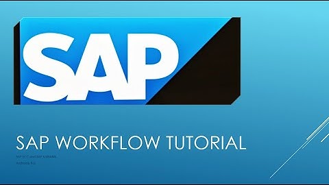 SAP Workflow Training | SAP Business Workflow Tutorial (2021) | How to create a basic SAP Workflow