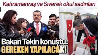 Milli Eğitim Bakanı Yusuf Tekin: Çocuklarımızın Güvenliği Önceliğimiz