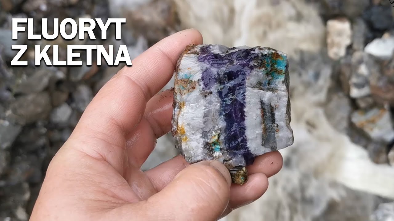Fluoryt z Kletna znajdziemy na hałdzie przy Kopalni Uranu. #geology  #minerals