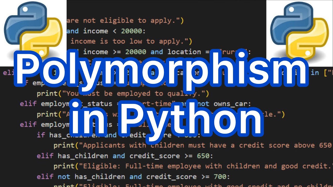 Learn Polymorphism in Python - YouTube