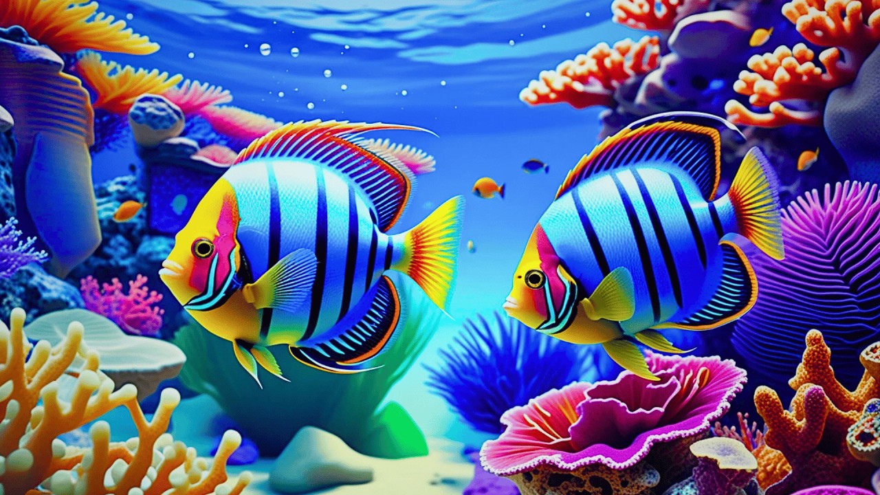 The Best 4K Aquarium 🐠 Dive Into The Mesmerizing Underwater Realm, Sea Jellyfish, Coral Reefs