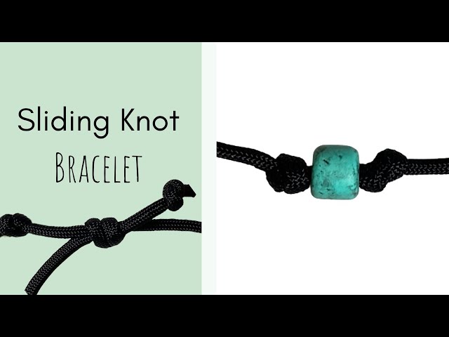 How to Make a Sliding Knot (single knot) - jewelry making tutorial