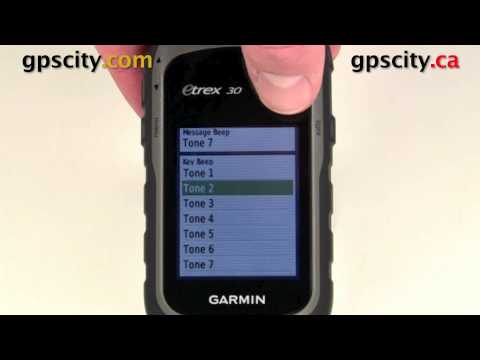 Available Tones in the Garmin Etrex 30 GPS with GPSCity