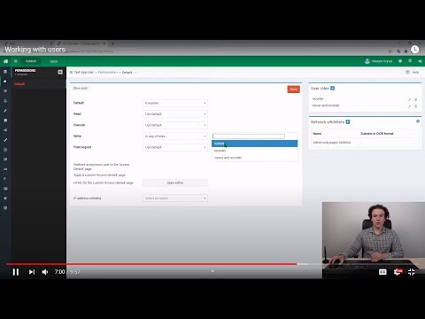 Working with users