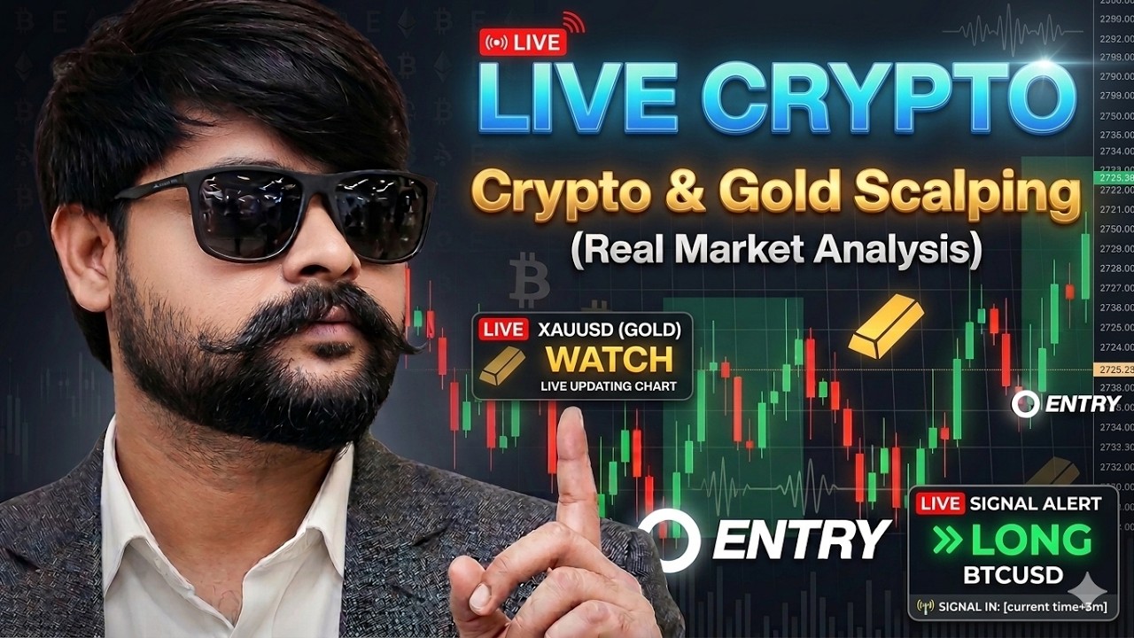 15 May 🔴 LIVE BTC Trading Session | Crypto & Gold Scalping (Real Market ...