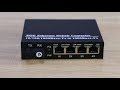 Poe switch  full gigabit   1 fiber port  4 rj45 port