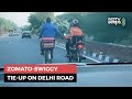 Viral: Swiggy delivery agent helping his Zomato counterpart wins Internet