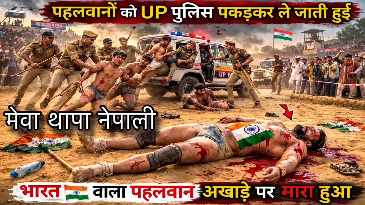 मेवा थापा का खूनी मुकाबला😱 जान लेली पहलवान की देखें 😭/ meva thapa nepali ki new  kushti 2016 