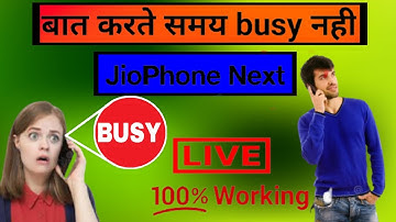 jio phone next me call waiting kaise kare ! jio phone next call waiting setting  jio phone call busy
