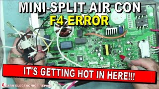 Giatsu 3DDC Mini Split Air Con Error F4 Not Heat or Cooling, Fans Running
