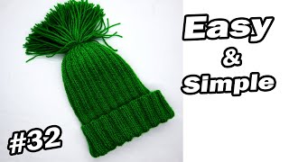 How to Knit Simple Easy Hat/Cap For Beginners | Topi Bunne Tarika | Woolen Cap/Hat Design 32