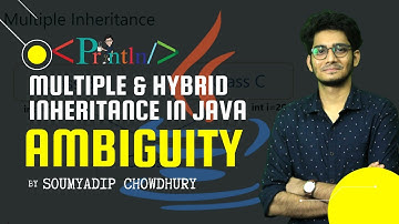 #4.7 Multiple and Hybrid Inheritance in Java | Ambiguity | Println