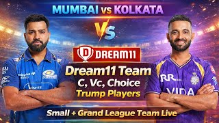 🔴 Live 🔴 | Mi Vs Kkr Dream11 Team | Mi Vs Kkr Dream11 Prediction | Mumbai Vs Kolkata